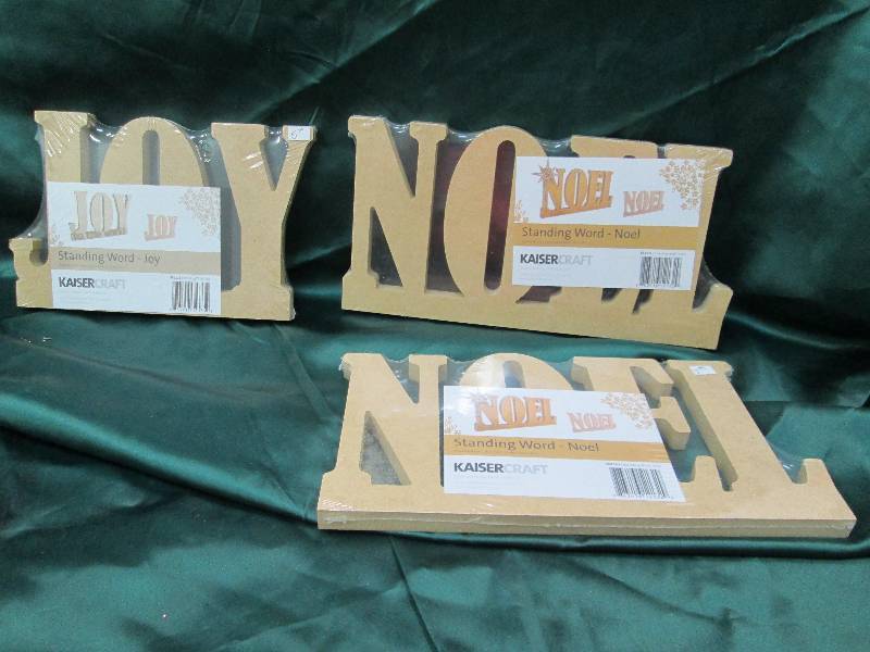 Qty 3 Kaiser craft Standing words J...