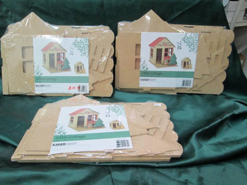 Qty 3 Kaiser craft Little Cottage y...