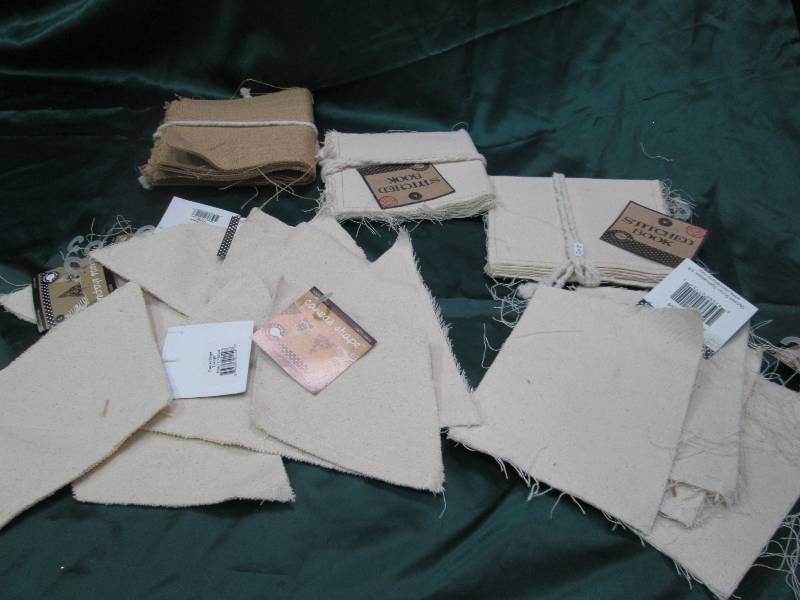 6 x 6 Burlap stitched book, Canvas ...