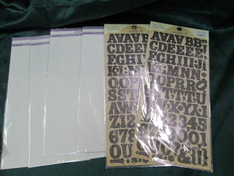 Qty 6 Alphabet stickers Acid and li...