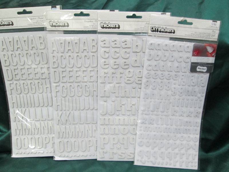 Qty 4 Thickens fabric chipboard let...