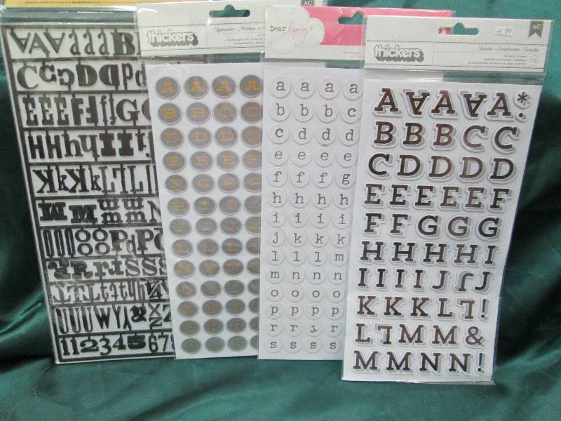 Qty 4 Thickers Twinkle foil letter ...