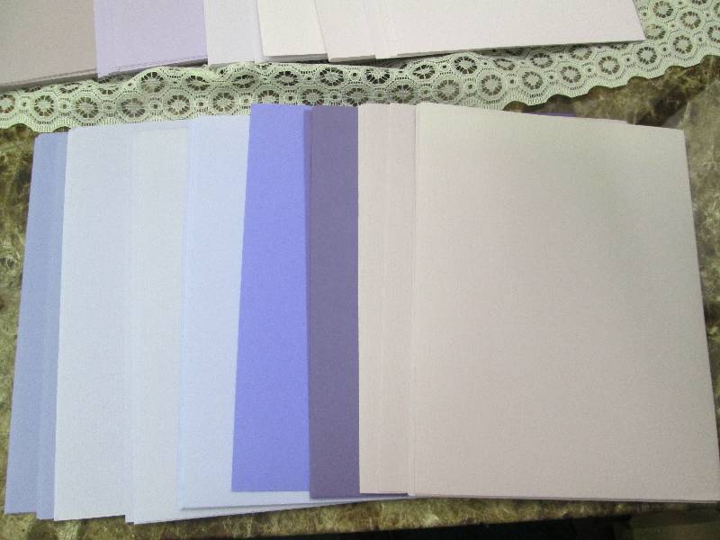 Assortment of colors some lavender,...