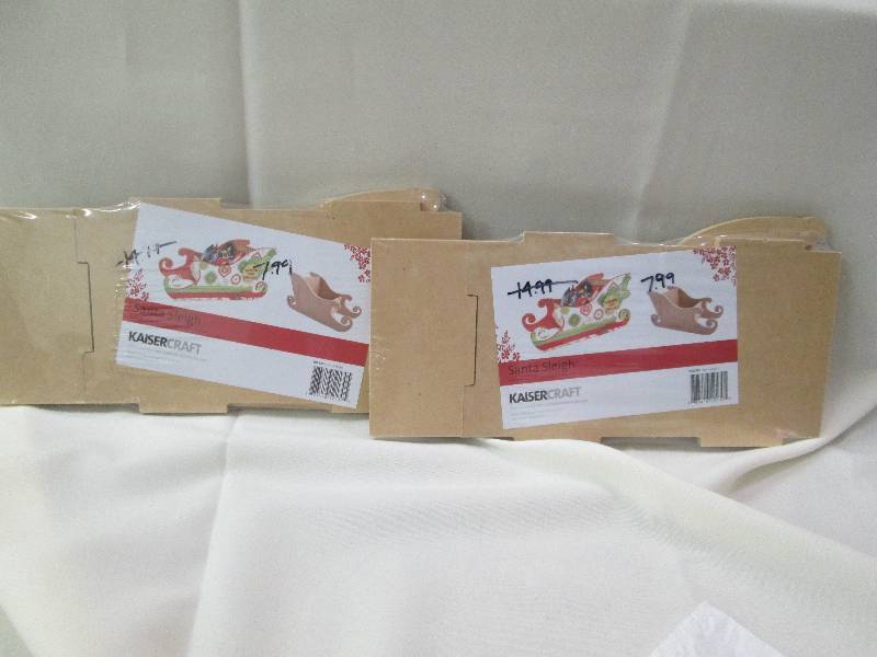 Qty 2 Kaiser craft Santa Sleigh...