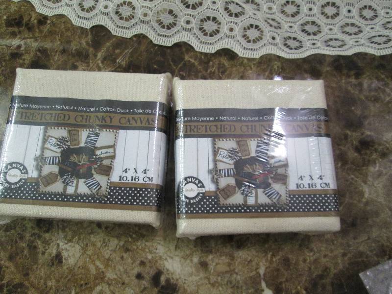 Qty 2 Stretched chunky canvas 4 x ...