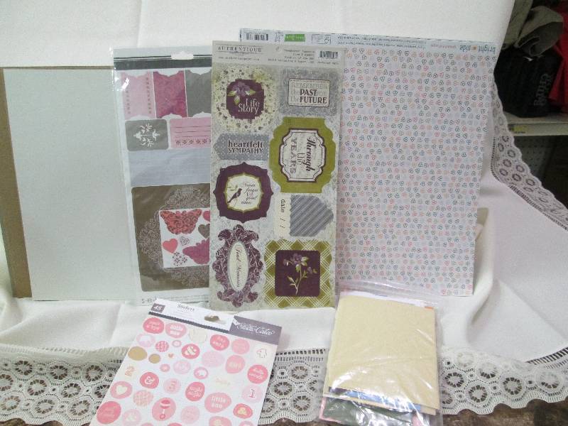 Scrap booking paper and more...