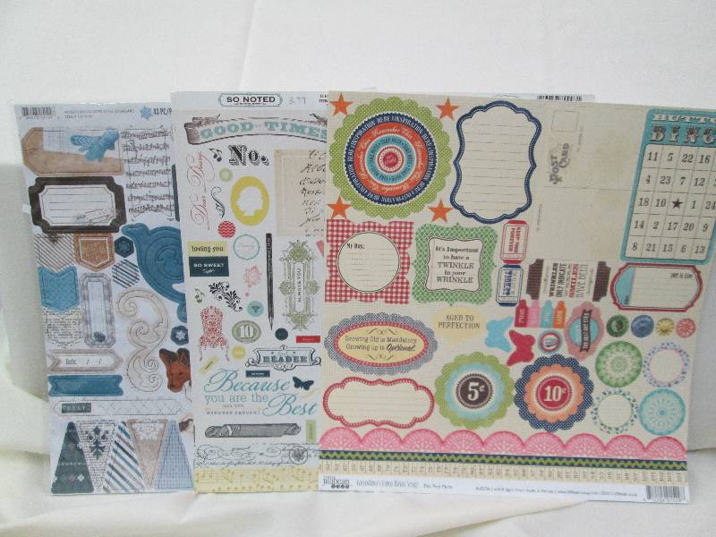Qty 6  So Noted element stickers, ...