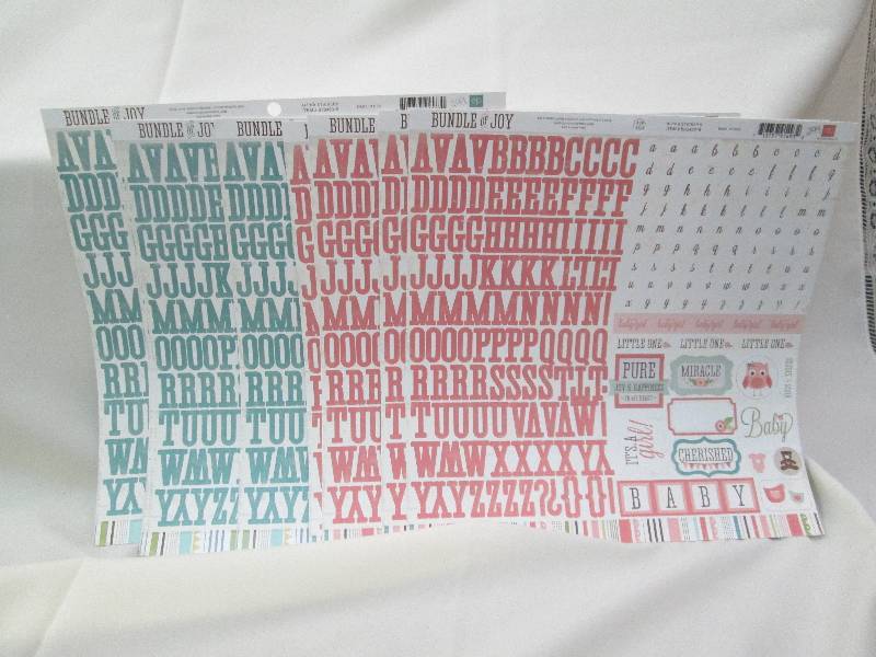 Qty 8 Buddle of Joy Alpha stickers ...