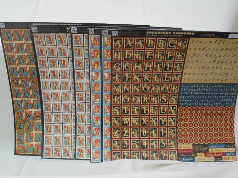 qty 9 Assortment of stickers...