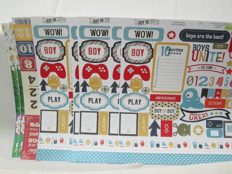 Qty 9 Assortment of stickers...
