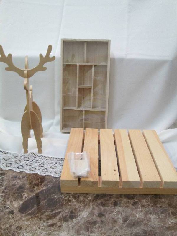 raindeer, memory box, and rustic pa...