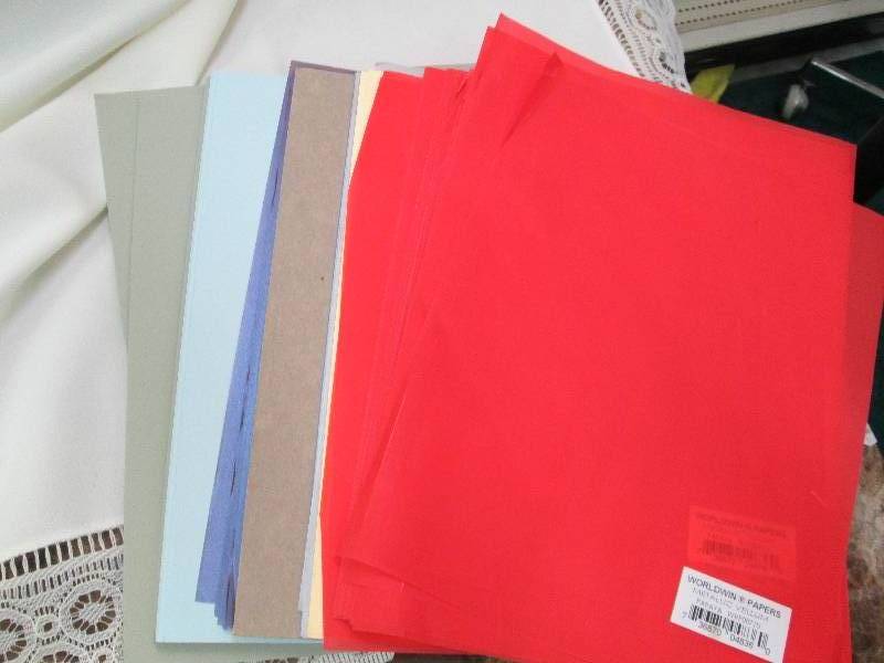 Assortment of paper Metallic vellum...
