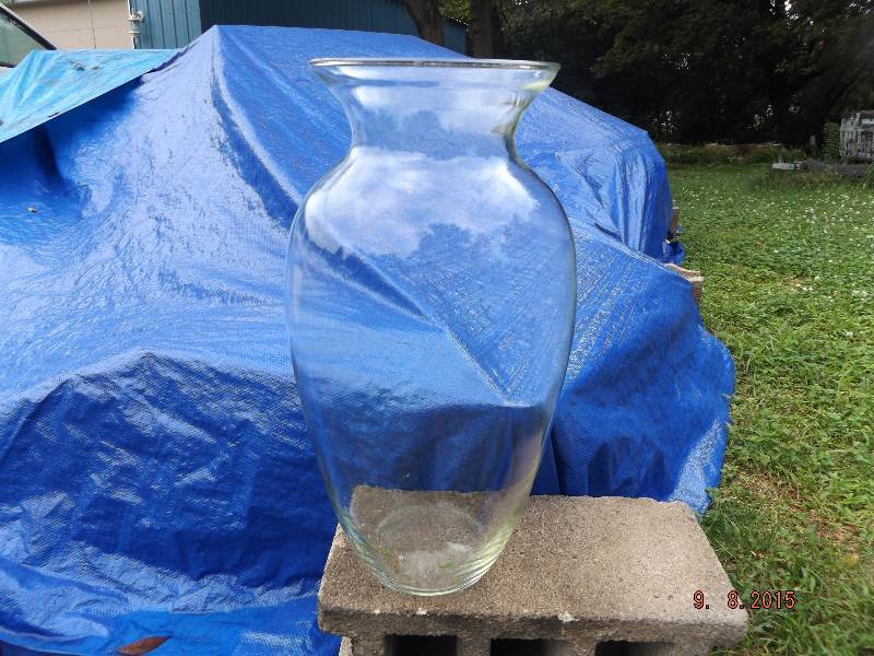 large glass vase