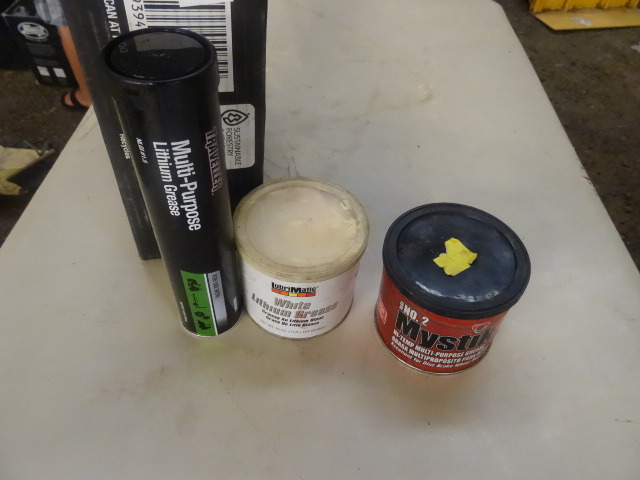 lot 84 image: Tubes of Grease