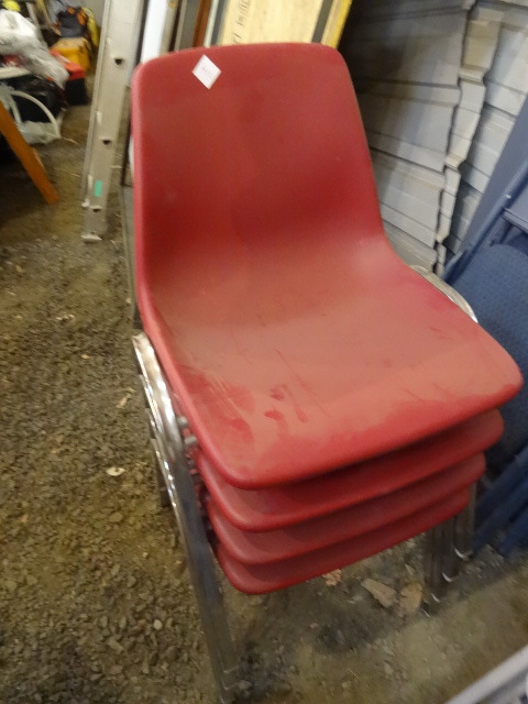 lot 400 image: Stack Chairs