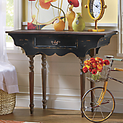 BEAUTIFUL BRAND NEW HIGH END DISTRESSED FINISH SOLID WOOD CONSOLE TABLE-AWESOME DECOR