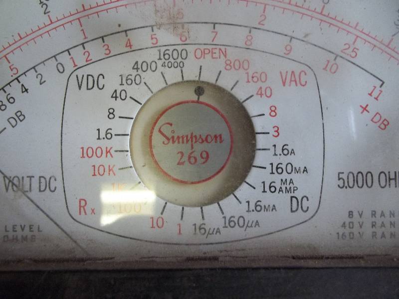 lot 60 image: Simpson Analog Multi Meter