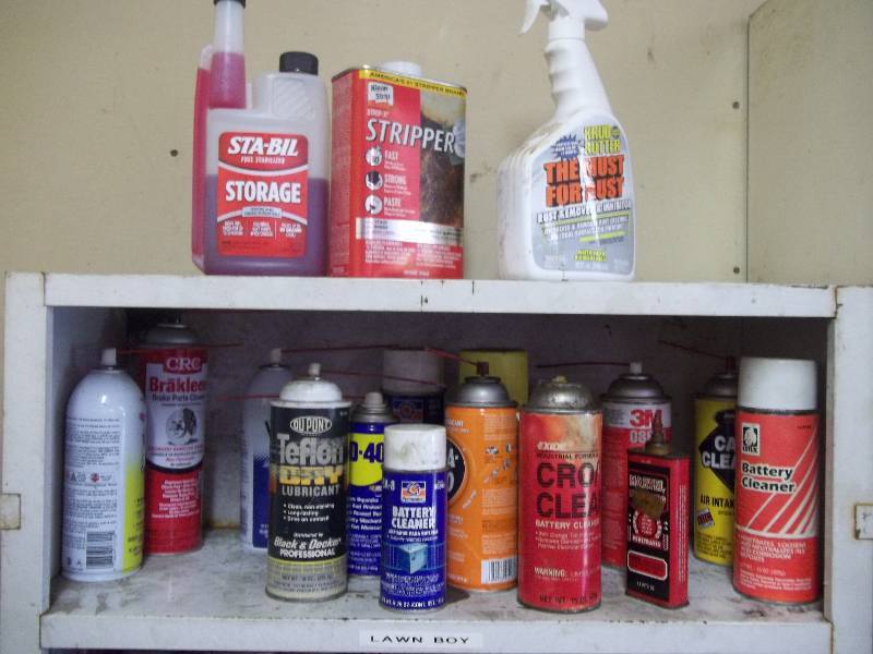 lot 144 image: Metal Shelf with Everything On It