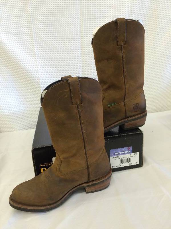 lot 5 image: Dan Post Mens Waterproof Work Boots - Wide 9EW