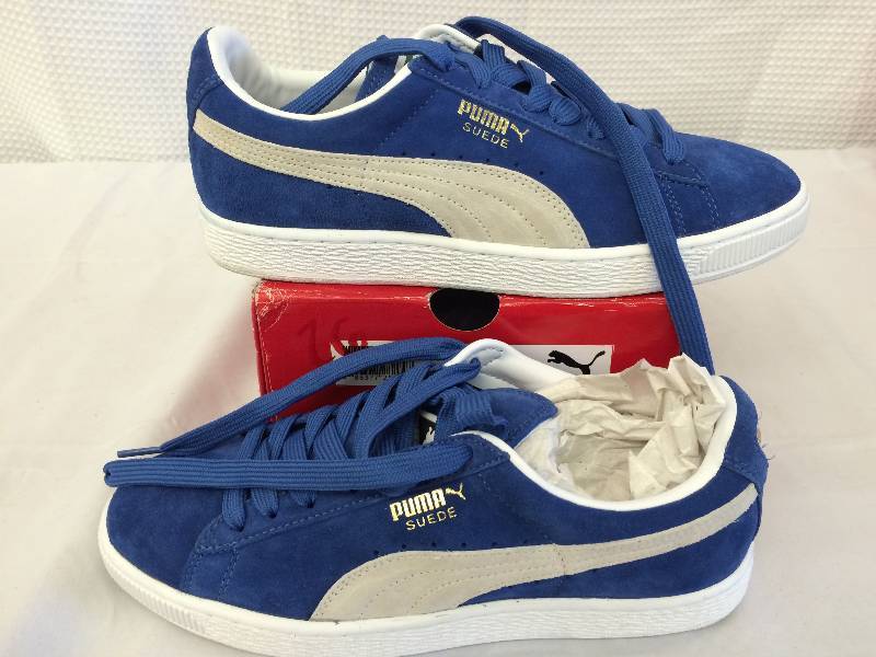lot 26 image: Puma Suede Classic 352634 64 New Mens Olympian Blue White Causal Walking Shoes size 8
