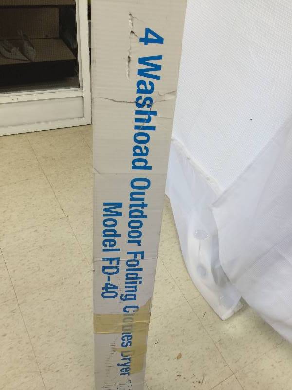 lot 93 image: 4 washload outdoor folding slothes dryer, new