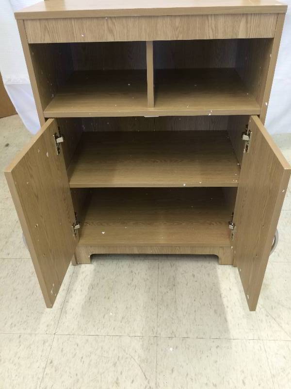 lot 95 image: wooden microwave stand new