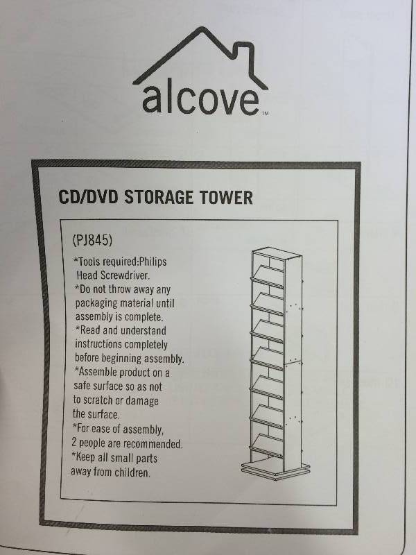 lot 130 image: alcove Revolving Media Storage Tower