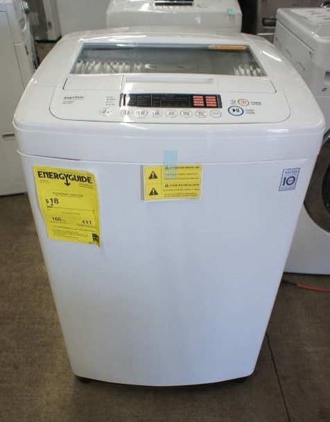 lot 7 image: LG Washer - Model # (WT1001CW)