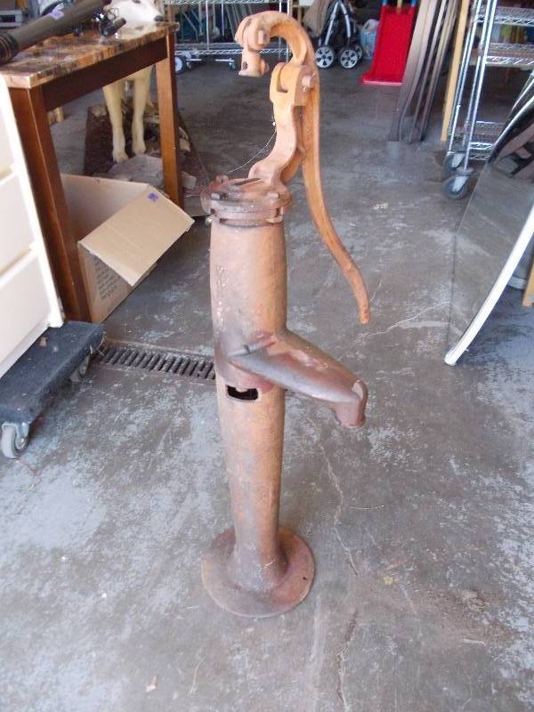 lot 2 image: Wards Cast Iron Pump