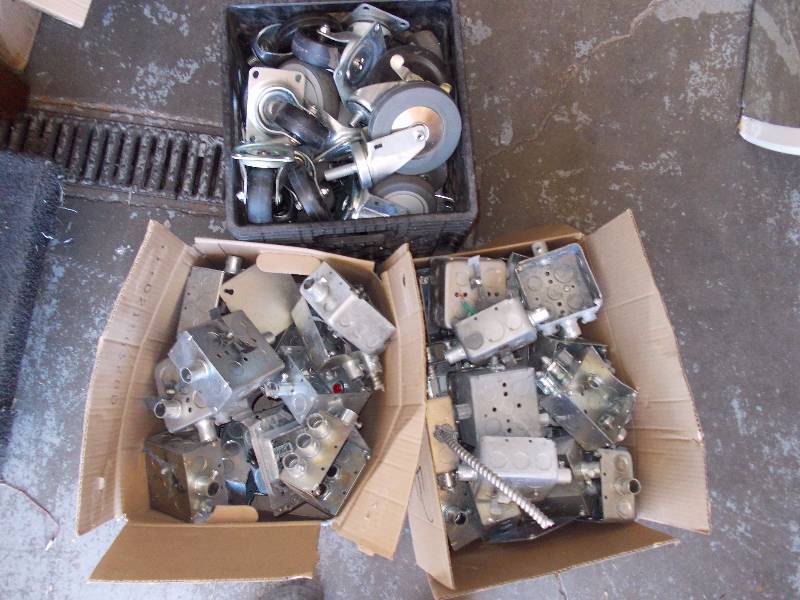 lot 6 image: Lot Of Casters, Wheels & Electrical Related