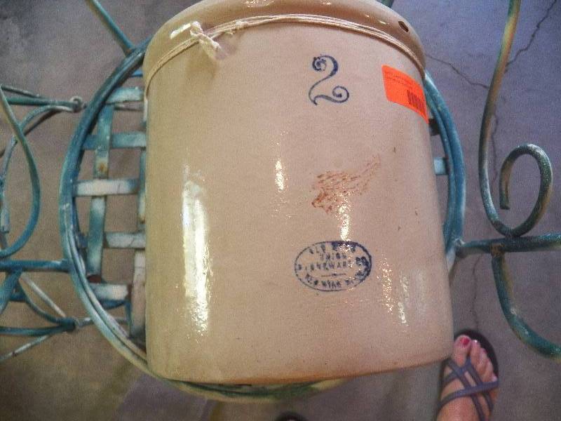2 gal Red Wing crock crack