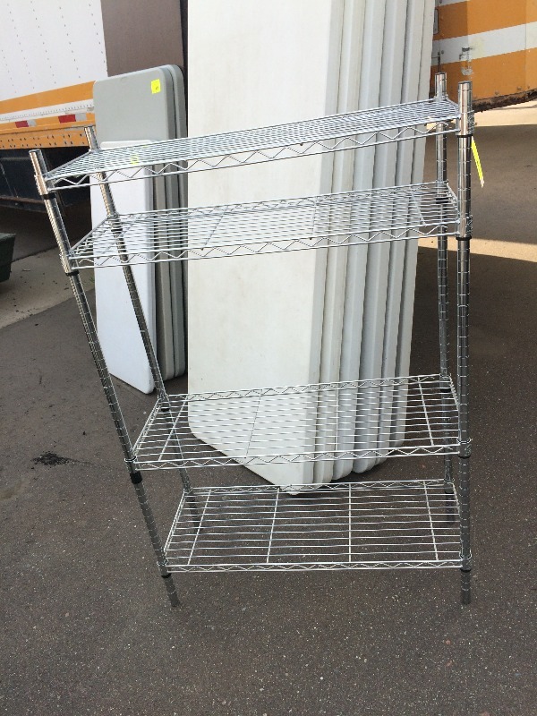 4 tier Wire Shelve - very clean and no rust.  54 x 36 x 14