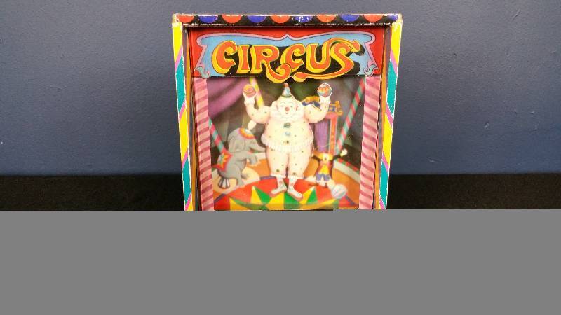 Vintage Dancing Circus Clown Music Box