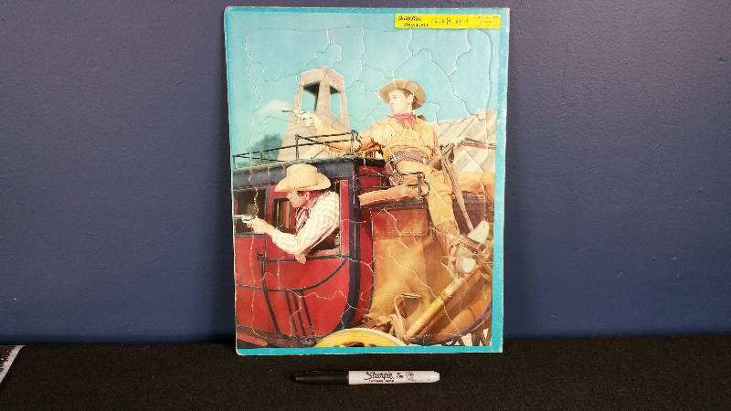 1950s Wild Bill Hickok Built-Rite Puzzle