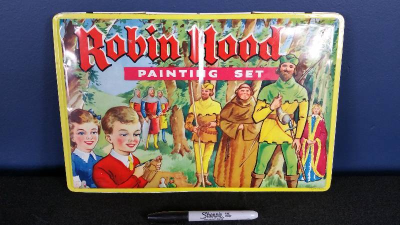 Vintage Robin Hood Watercolor Painting Set