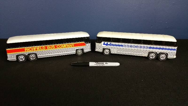 Vintage Advertising Bus Banks