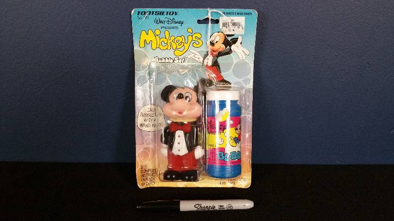 1986 Tootsietoy Mickey Mouse Bubbles - NIB