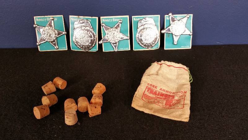 1950s Japanese Badges & Cork Ammunition