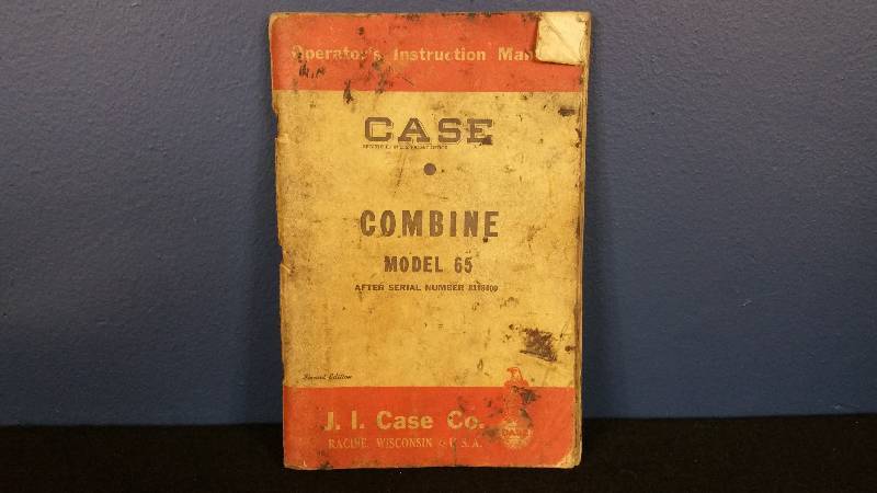 Case Combine Model 65 Operators Instruction Manual