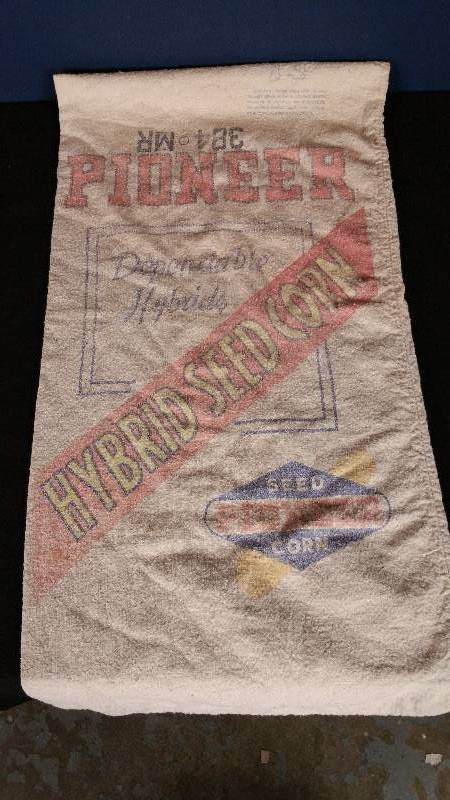 Vintage Pioneer Corn Seed Sack