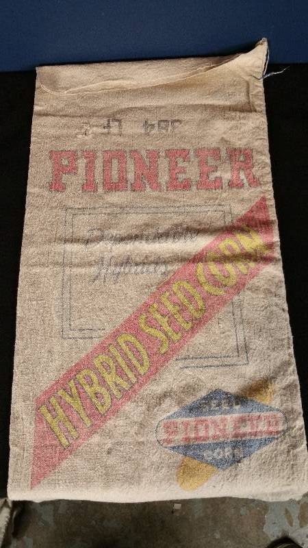 Vintage Pioneer Corn Seed Sack