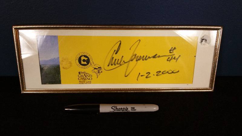 Minnesota Vikings Chuck Foreman Autograph
