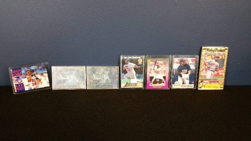 Lot of (7) Kirby Puckett Collectors Baseball Cards