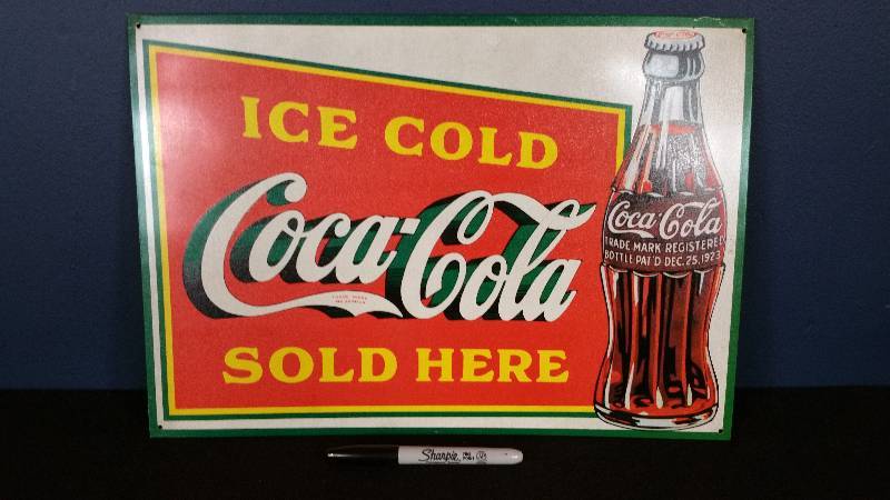 Coca-Cola Metal Collectors Sign