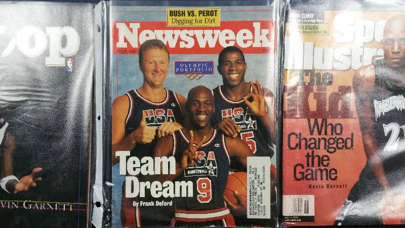 Newsweek and Sports Illustrated Basketball Magazines
