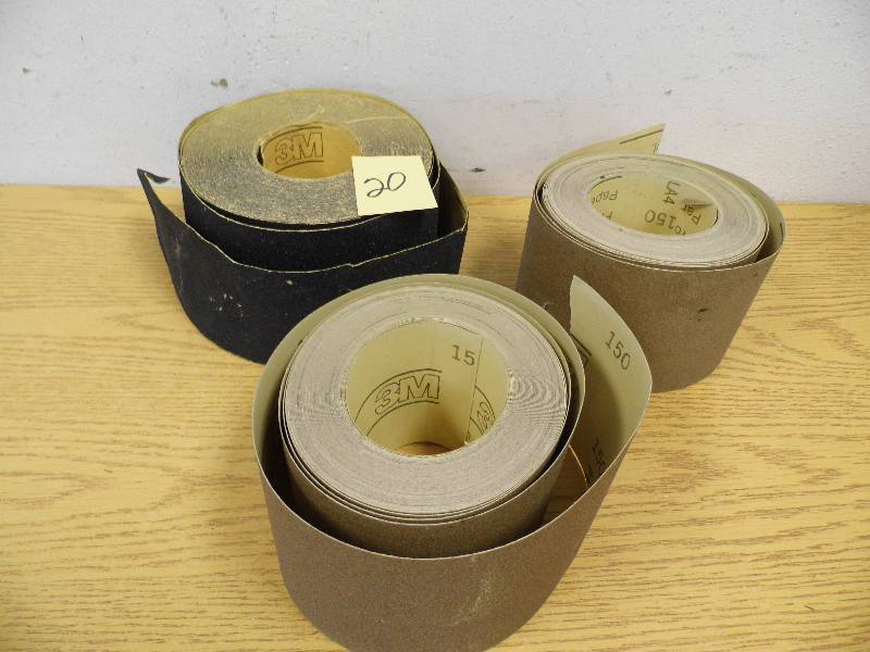 Rolls of Sandpaper