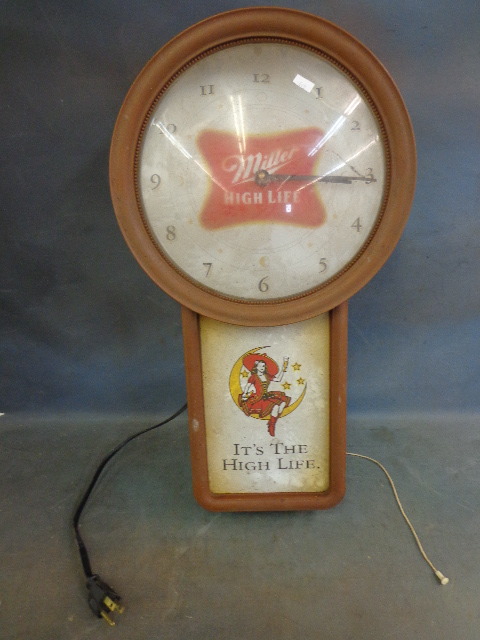 Miller High Life Wall ClockLight