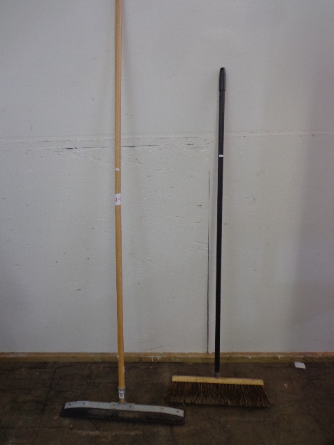 Floor Squeegy and Shop Broom