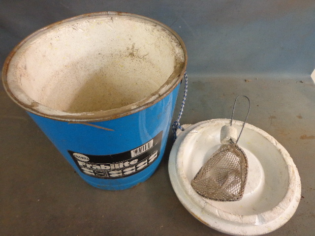 Headline Apples Crate and Live Bait Bucket