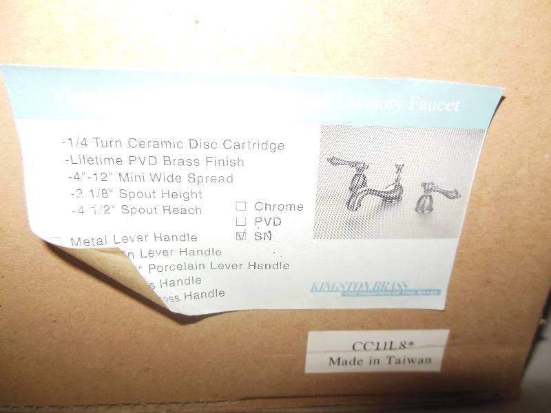 Pair lavatory faucets